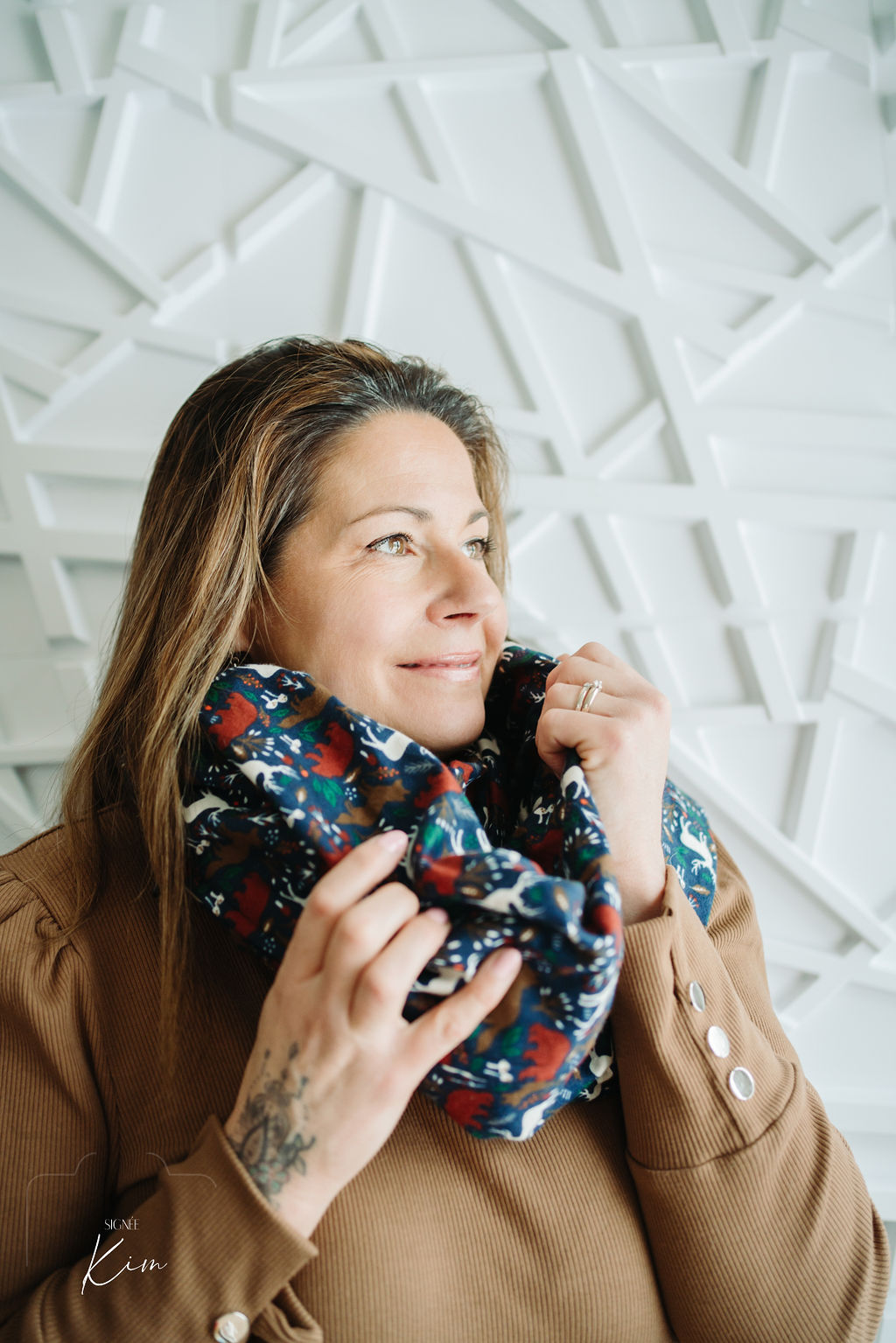 Foulard d'hiver en flanelle aux motifs d'animaux