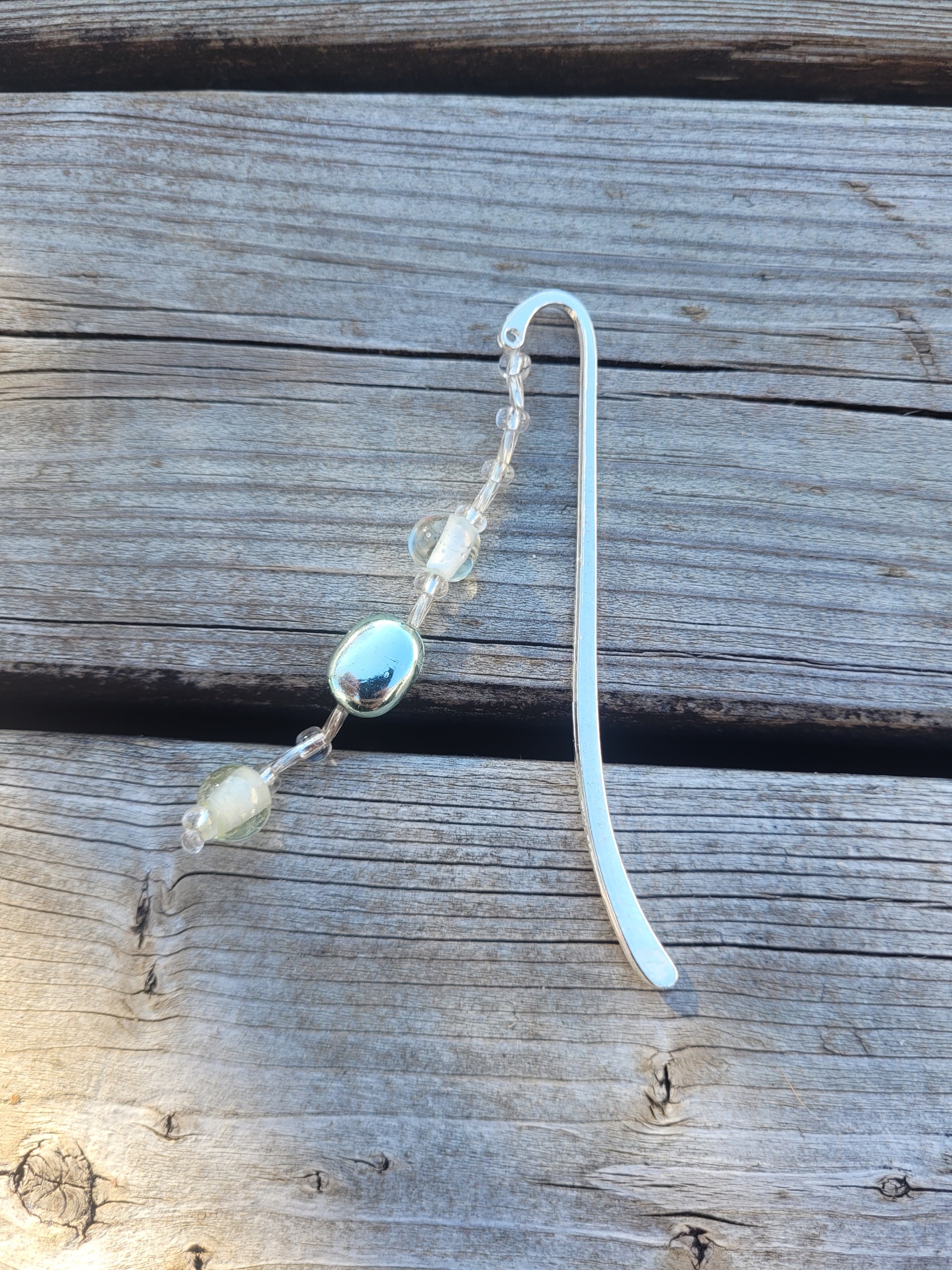 signet de perles - argentée