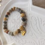 Bracelet agate et petit pendentif couronne – Image 3