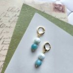 Boucles d'oreilles amazonites et Angelite