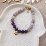 Bracelet améthyste et couronne