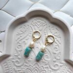 Boucles d'oreilles en Amazonites – Image 3