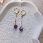 Boucles d'oreilles en améthyste – Image 2