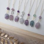 Collier fluorite naturelle et plaqué or – Image 5