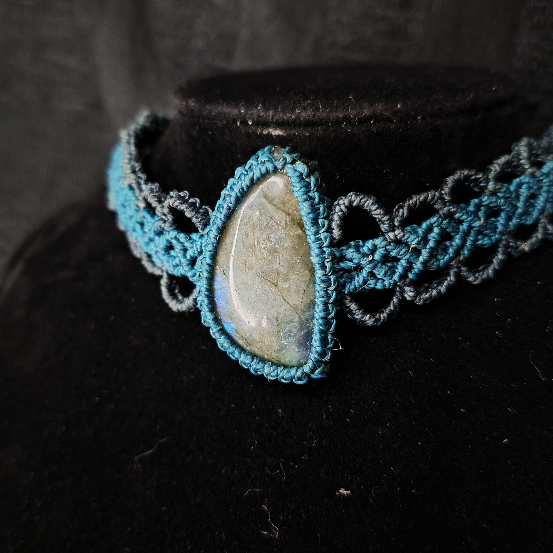 Choker Turquoise Labradorite