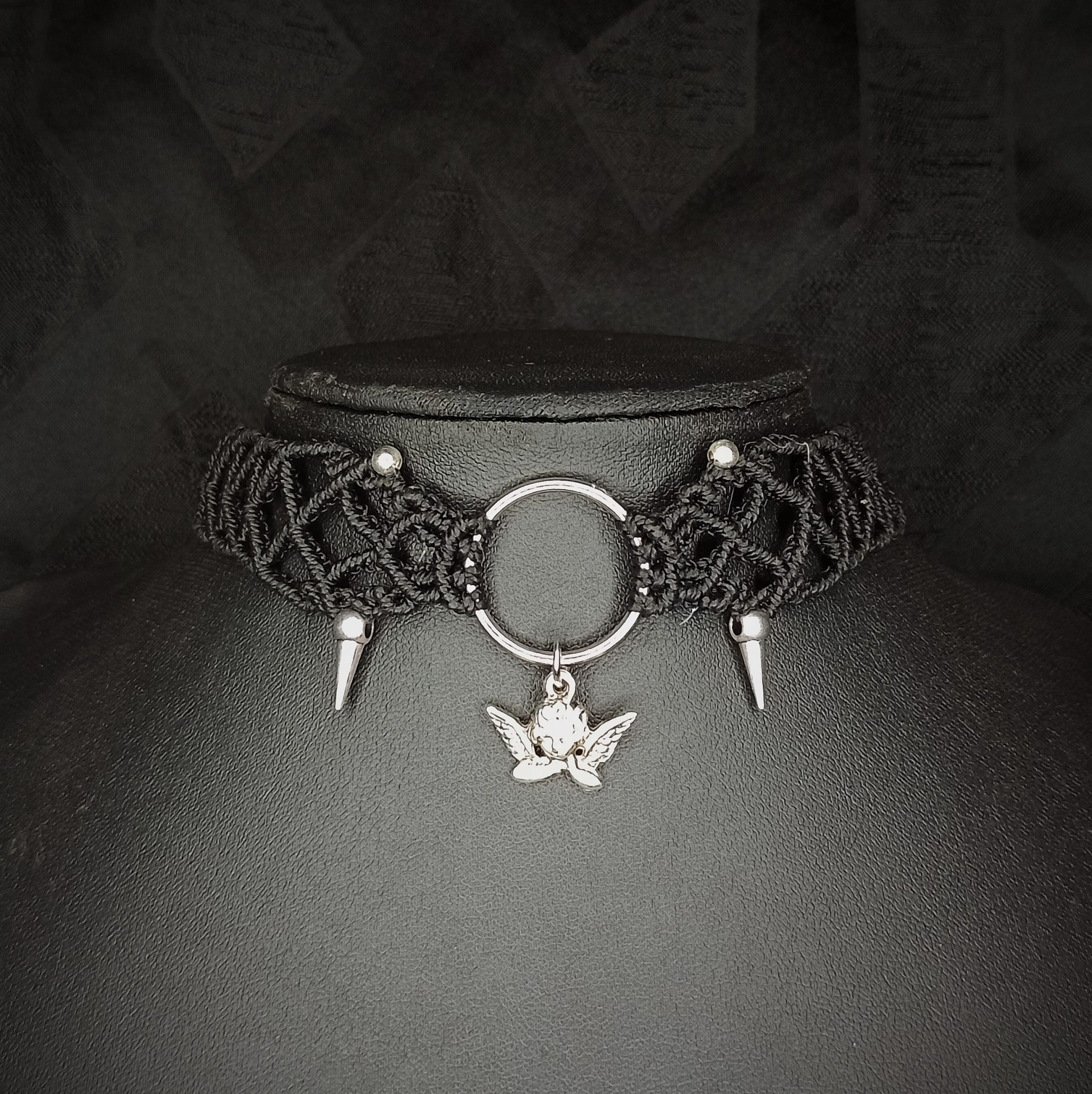 Choker Noir Angel Goth