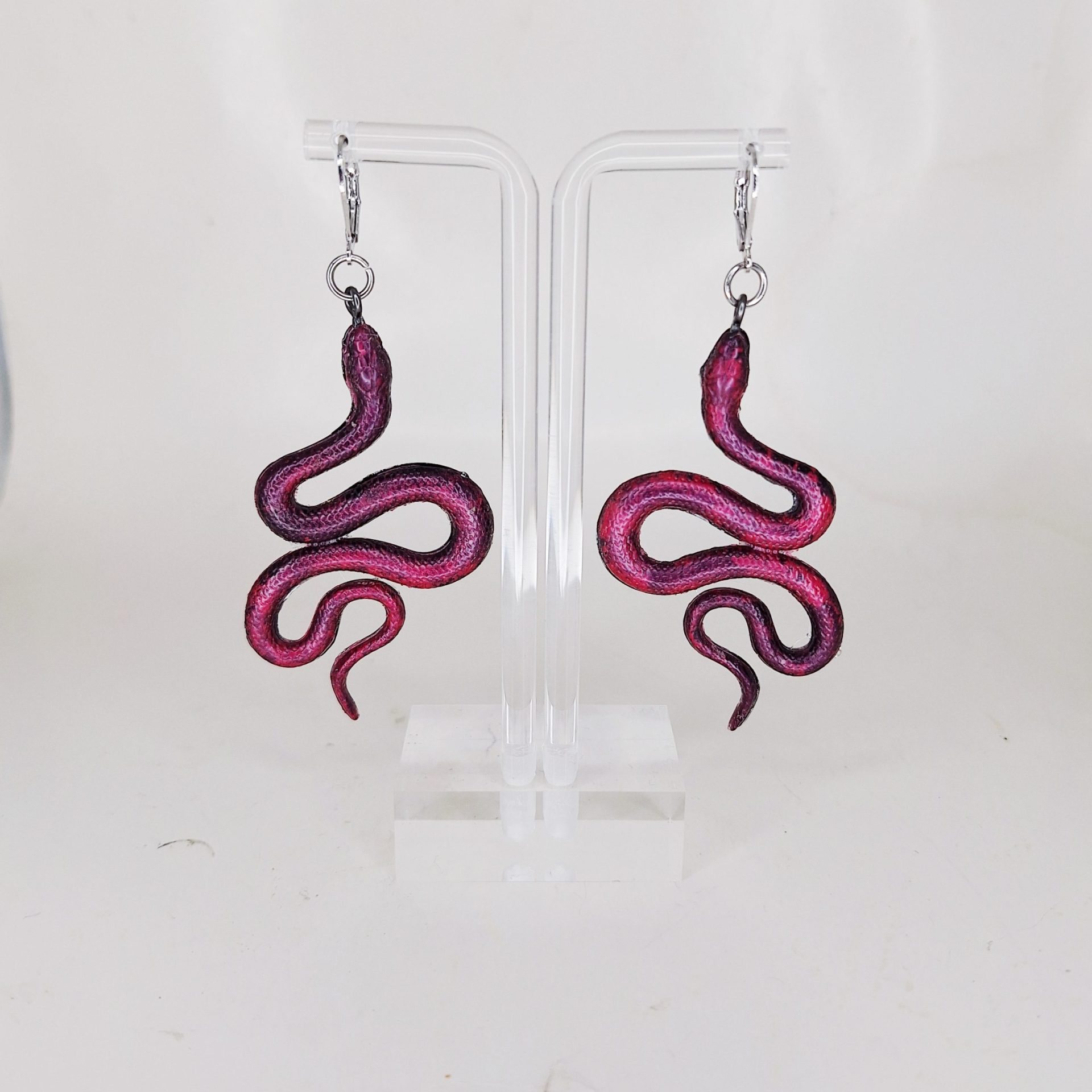 Boucles d'oreilles Serpents Pink Stardew