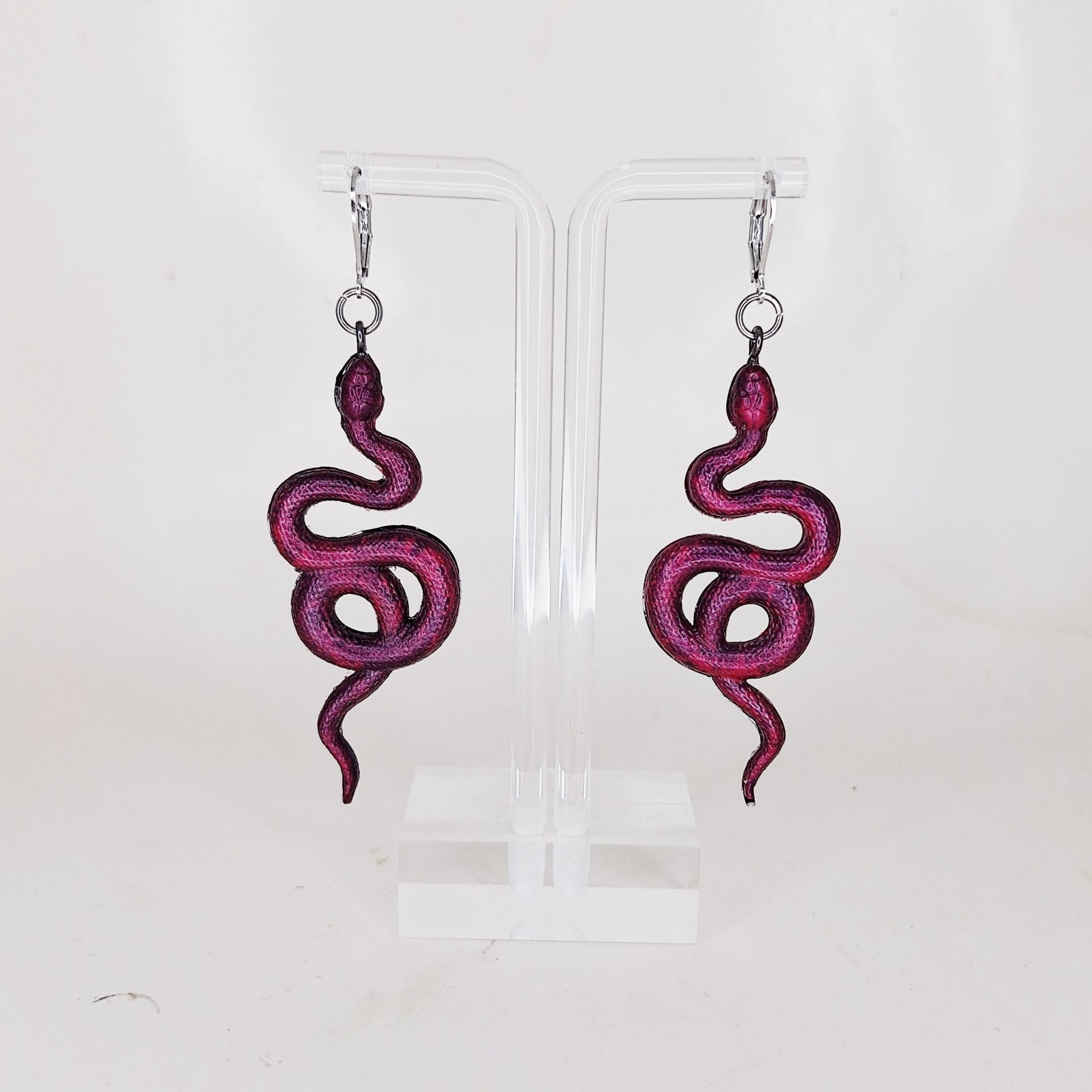 Boucles d'oreilles Serpents Pink Stardew
