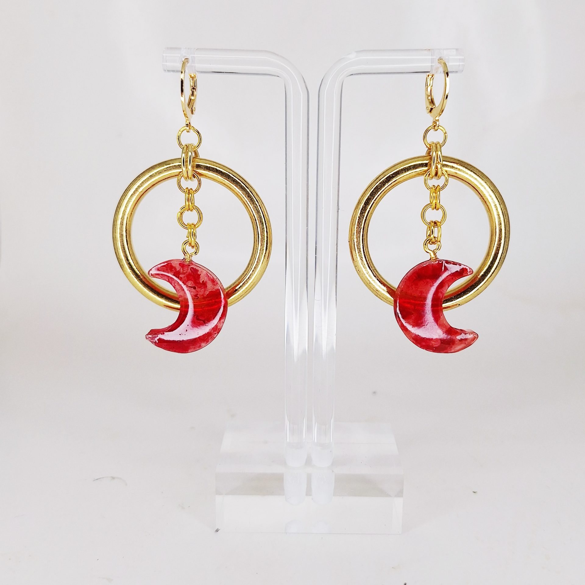 Boucles d'oreilles Lunes Sanglantes