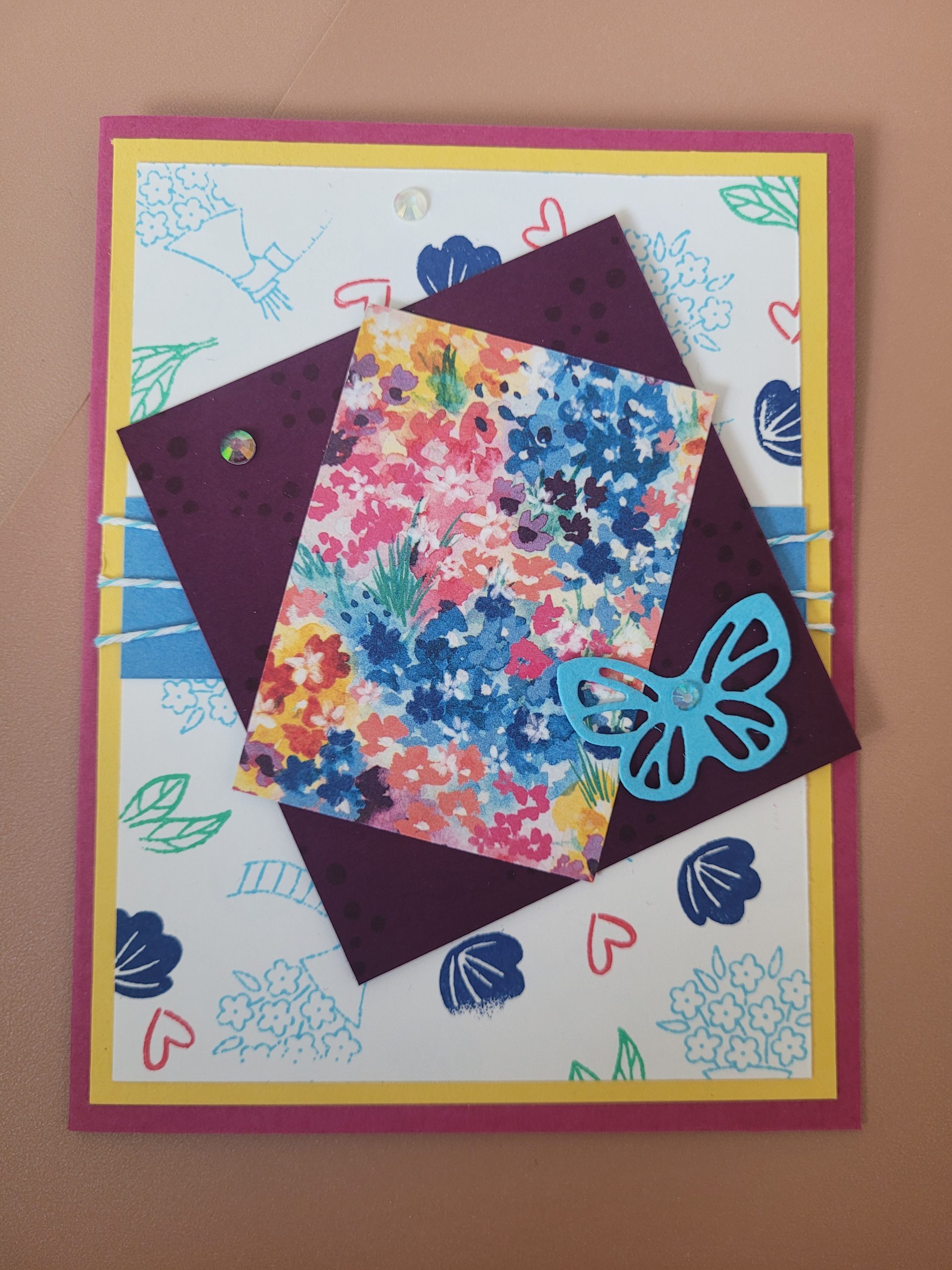 carte bouquet de fleur
