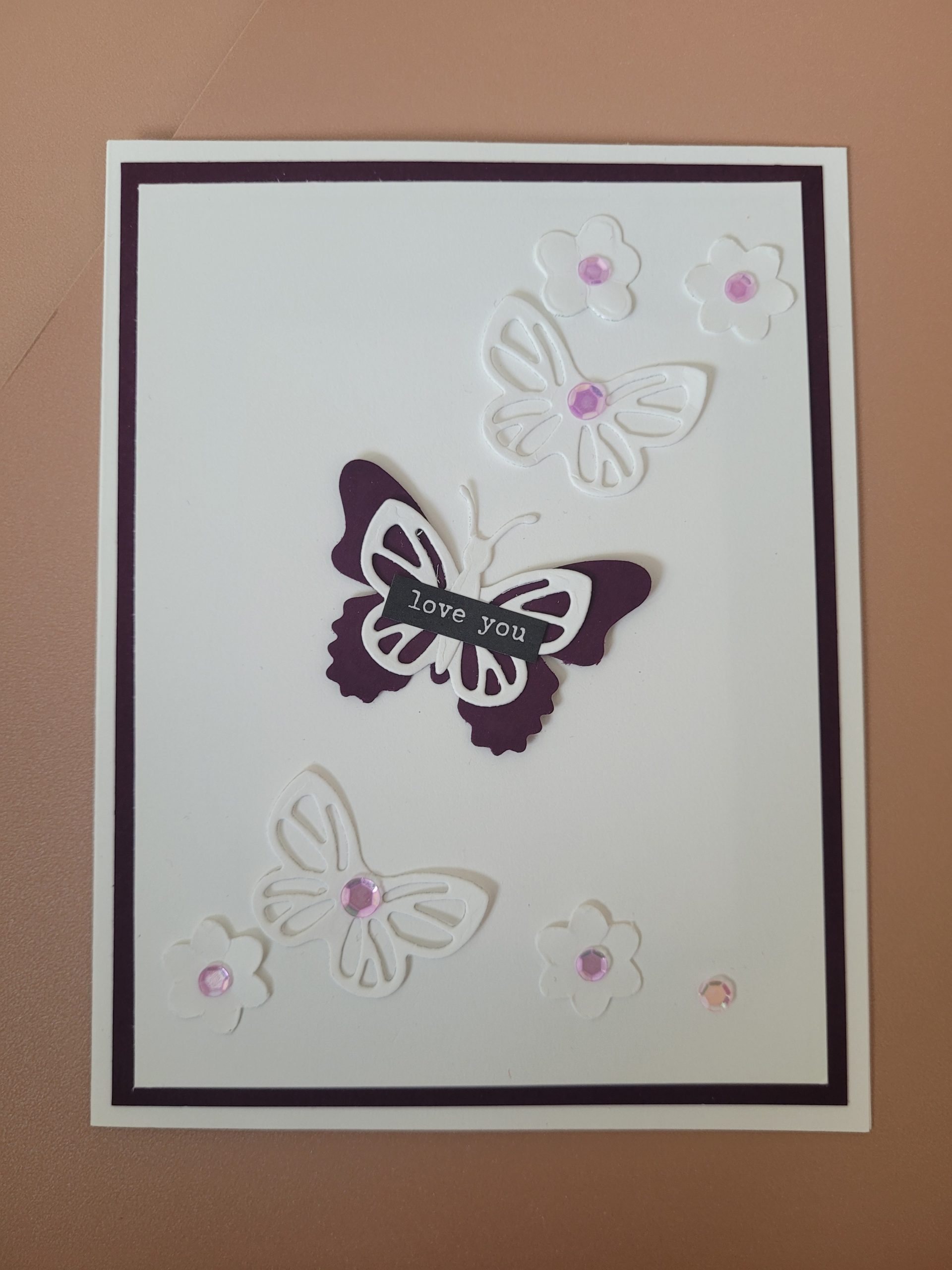 carte papillon love you