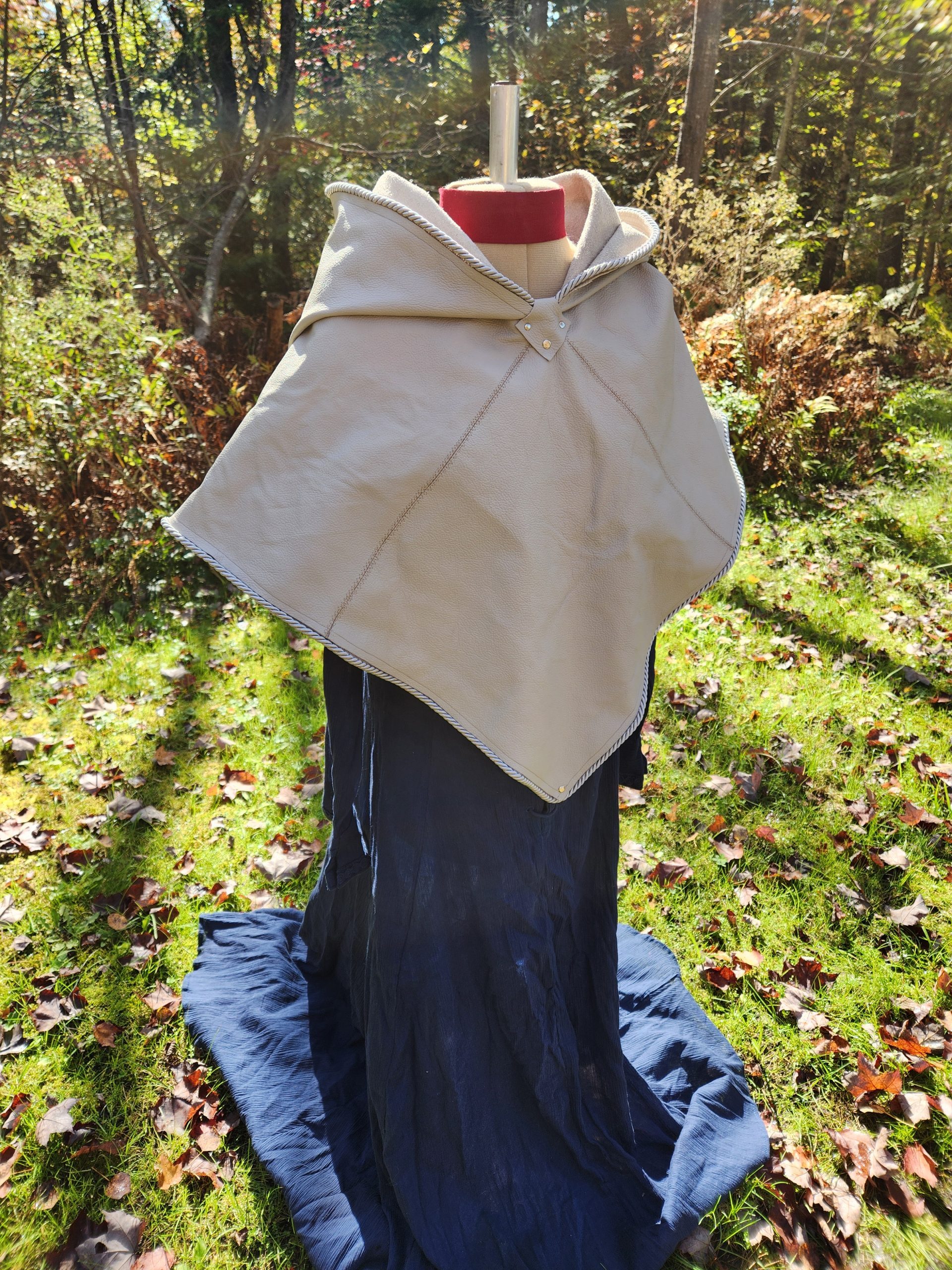 Celtic Leather Hood