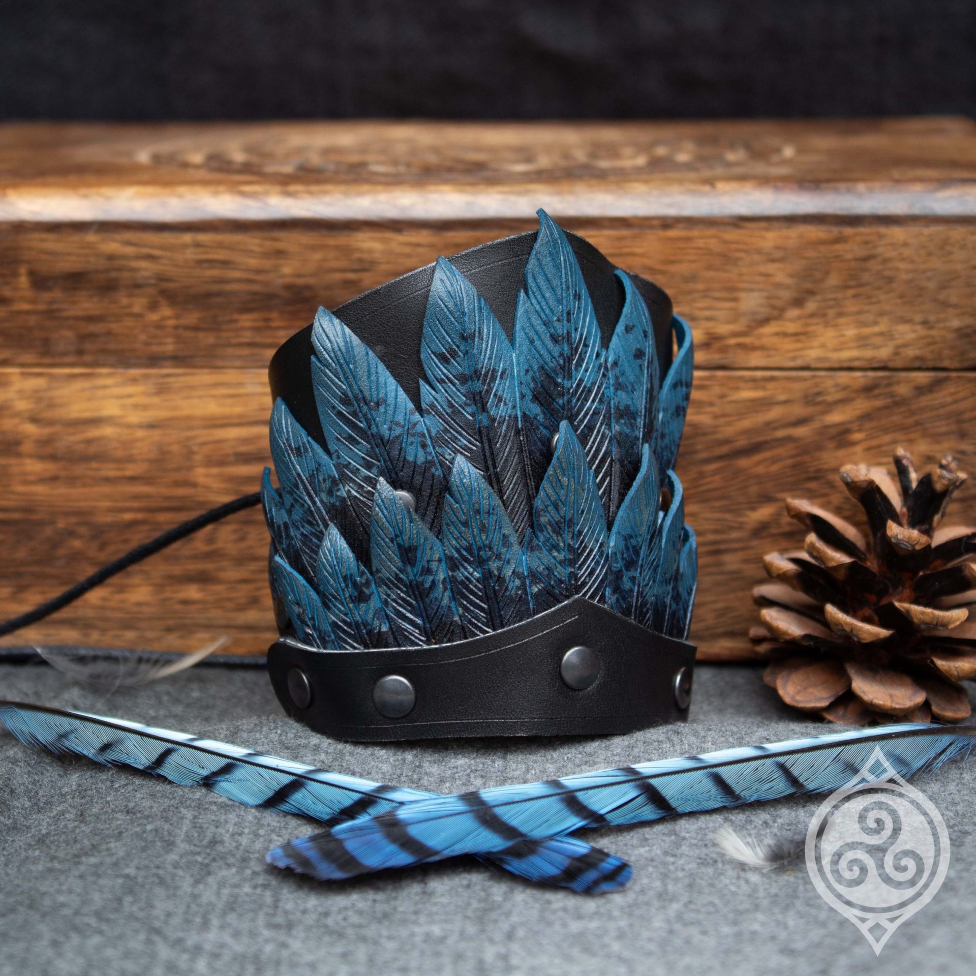 Bracelet Plume de cuir