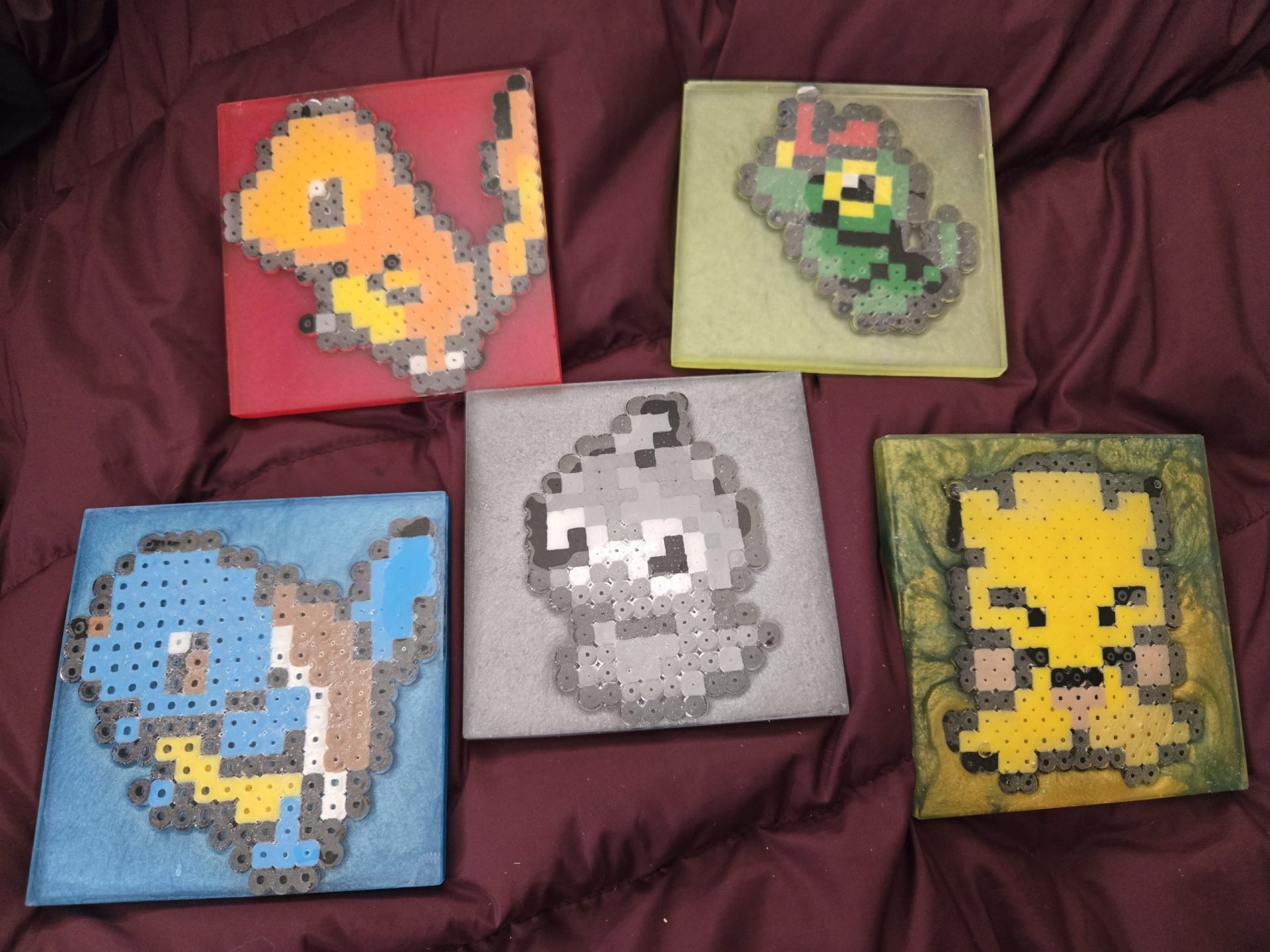 Sous-verre pixel art