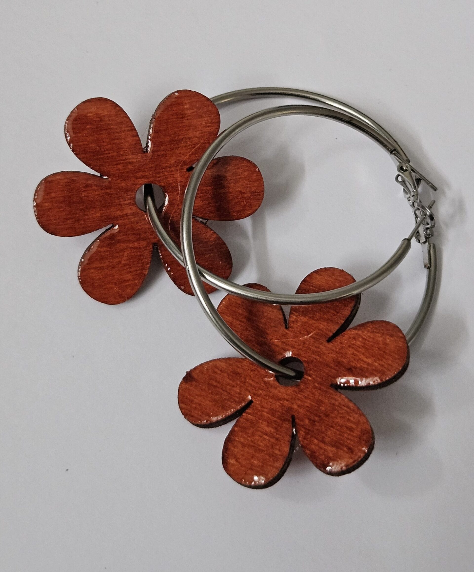 Boucles d'oreilles grandes fleurs