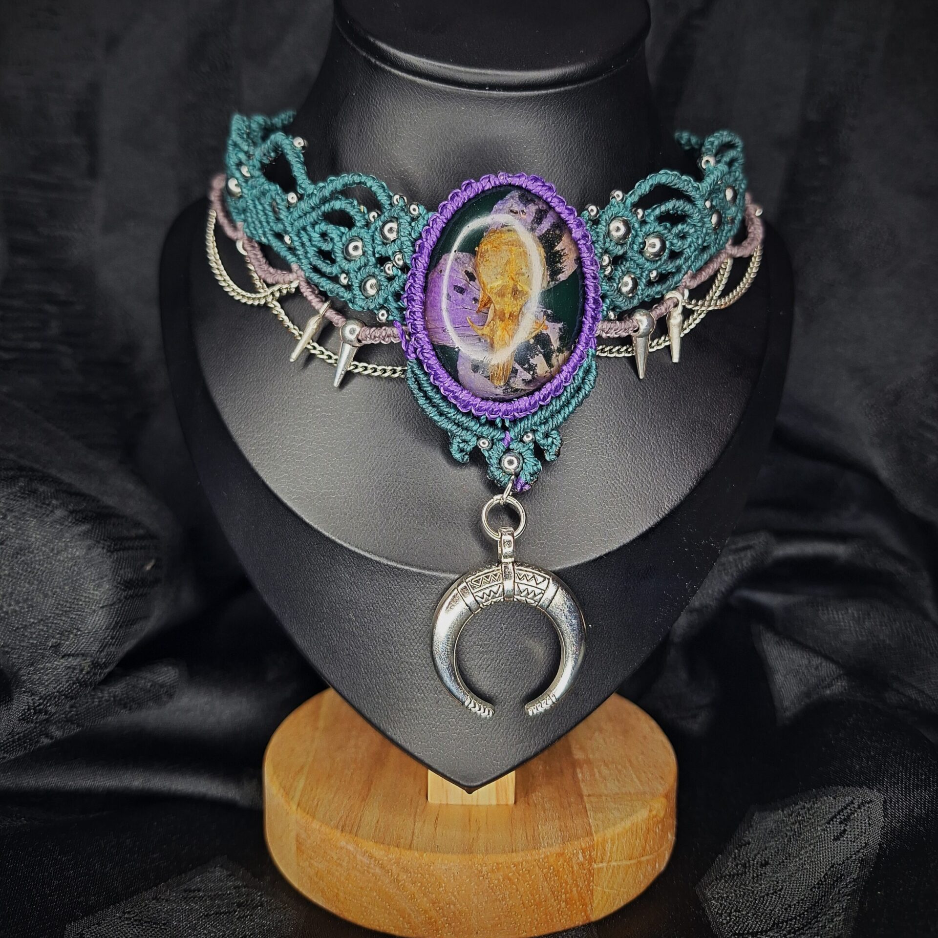 Choker Skull and Petals