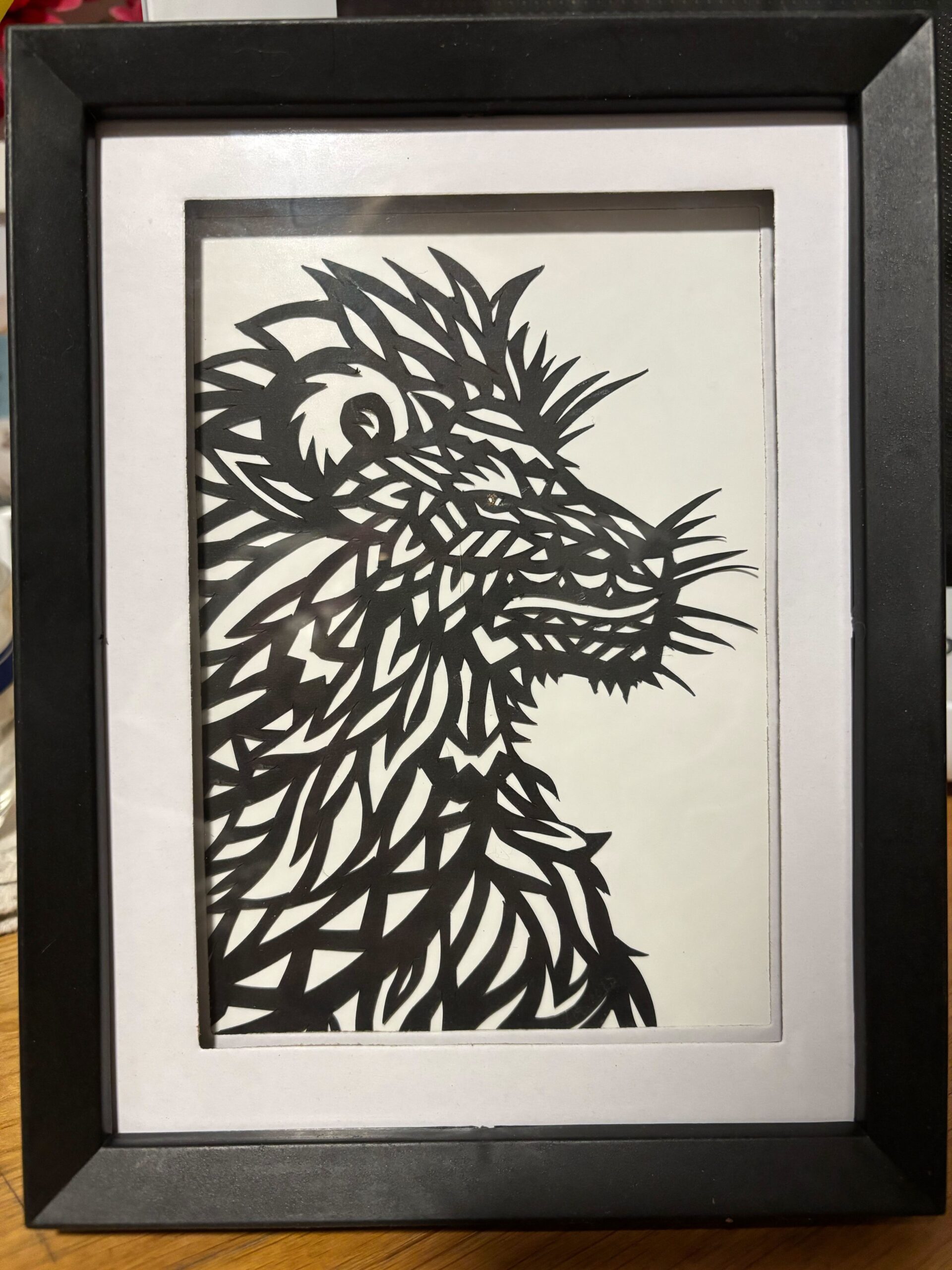 Cadre lion 5 x 7