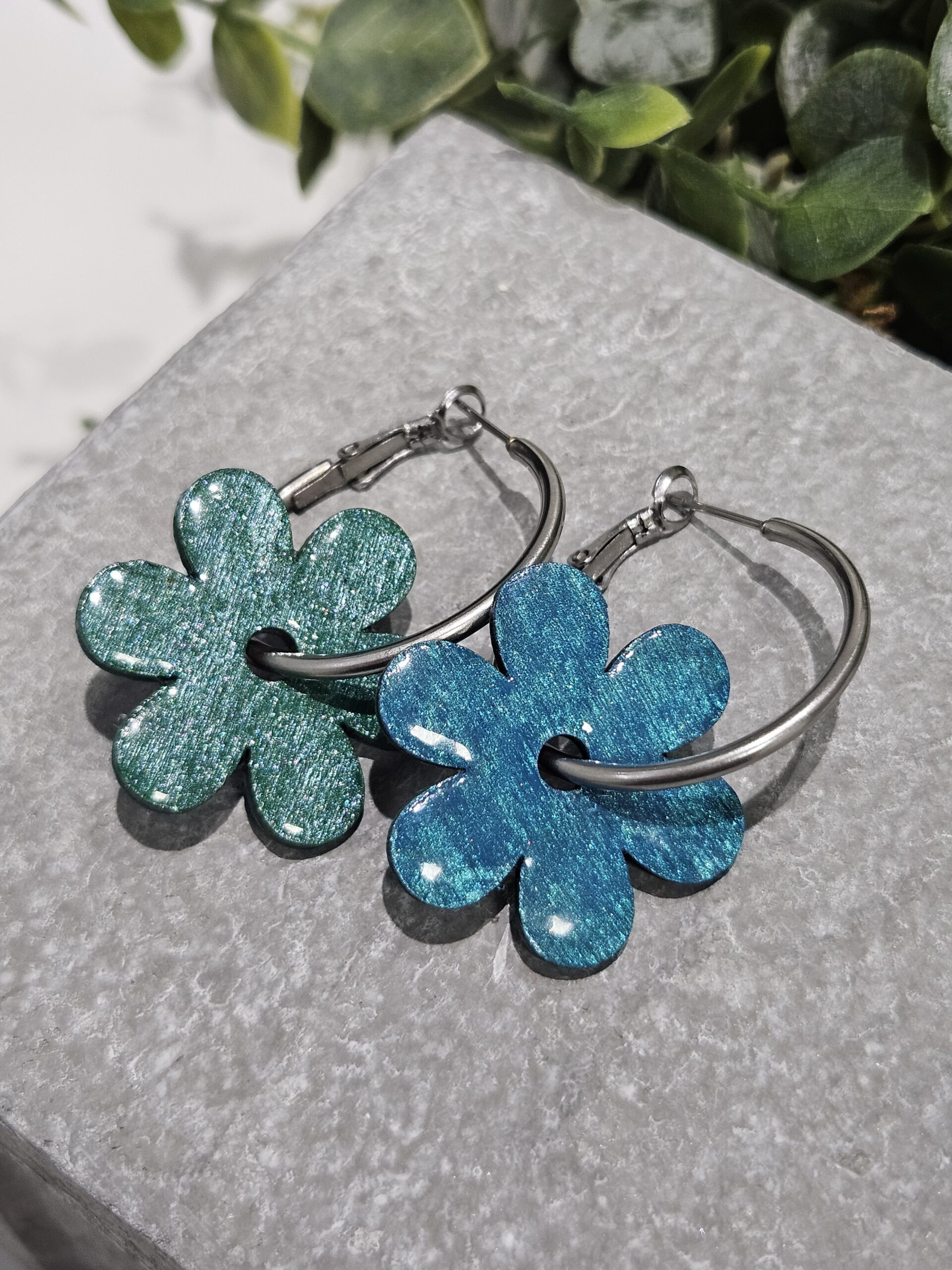 Fleurs #5 | Boucles d'oreilles réversibles