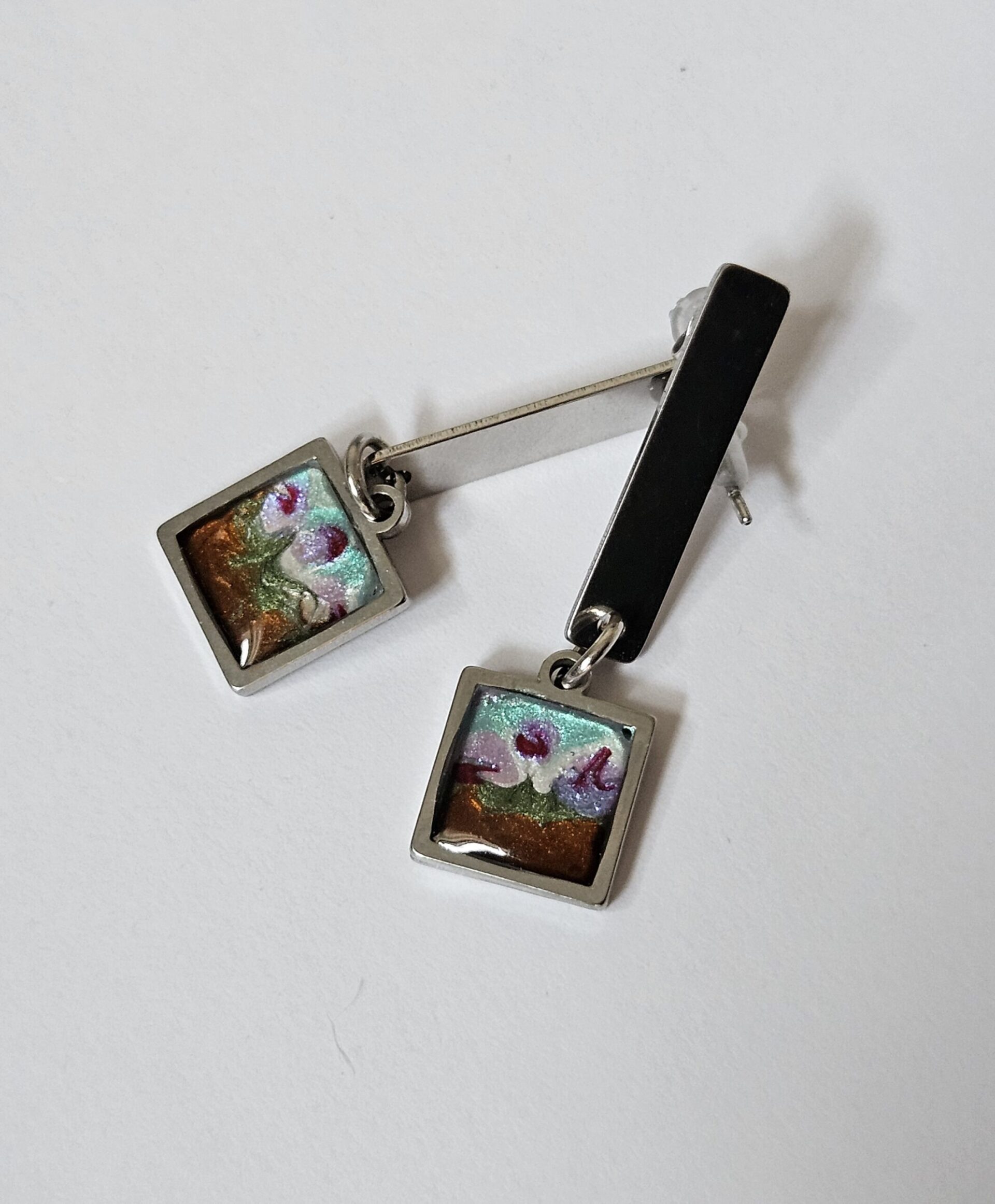 Boucles d 'oreilles rose