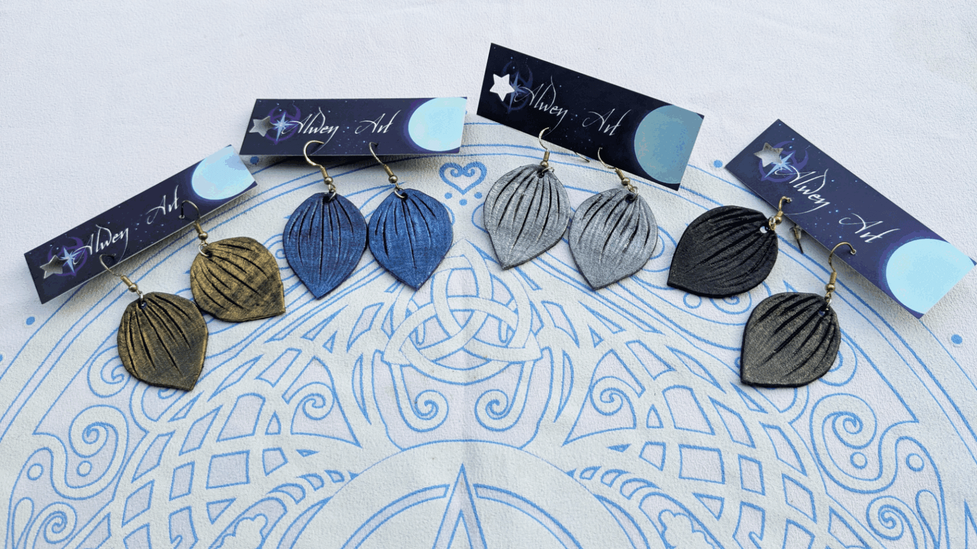 Boucles d'oreilles écailles de dragon