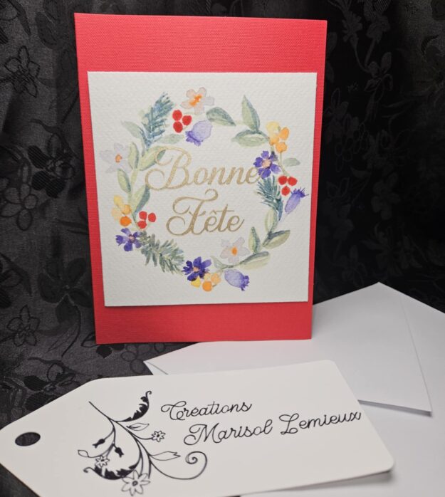 Carte aquarelle réutilisable