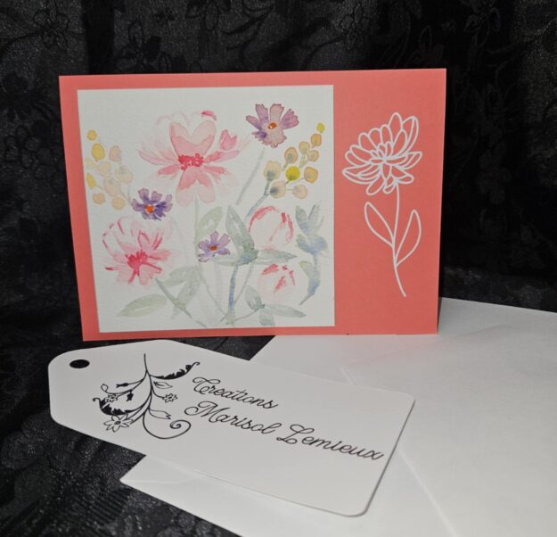 Carte aquarelle réutilisable