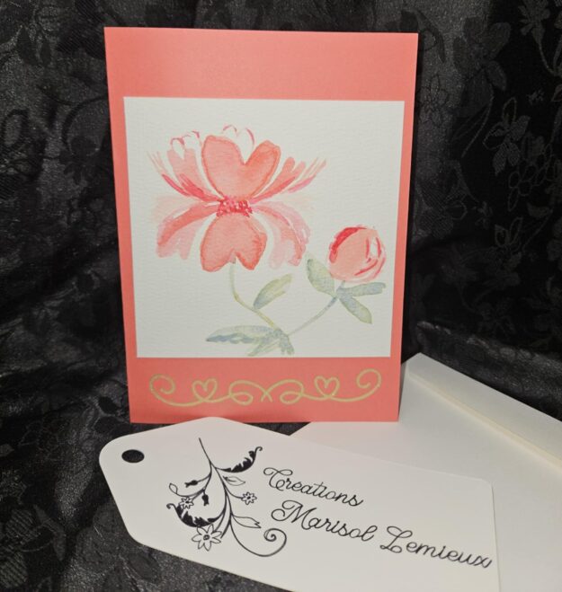 Carte aquarelle réutilisable