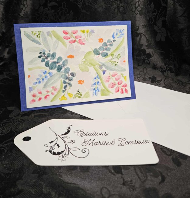 Carte aquarelle réutilisable