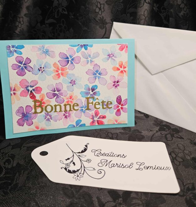Carte aquarelle réutilisable