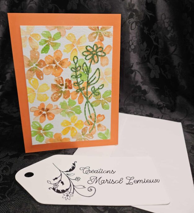 Carte aquarelle réutilisable