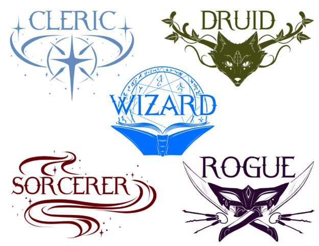 Autocollant transfert - Classes de jeu de rôle