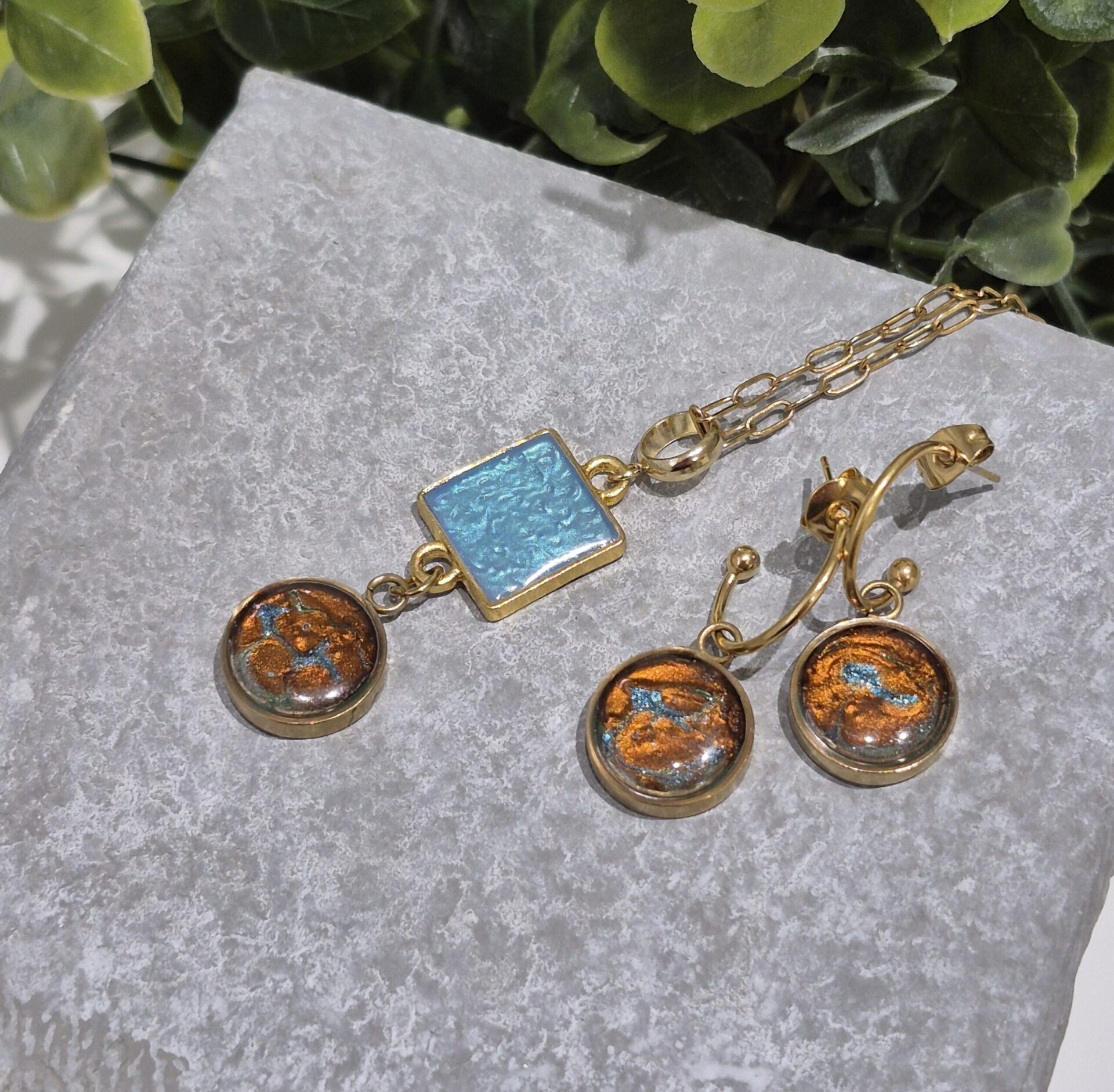 Sirène | Collier et boucles