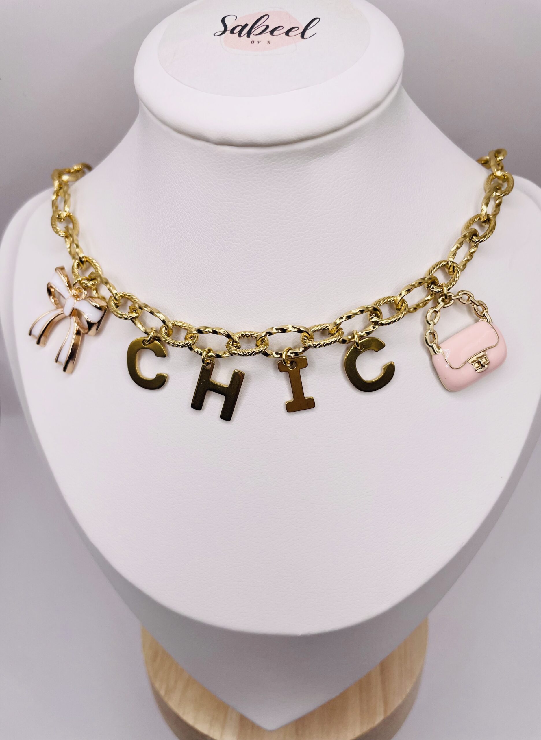 Collier charm girly