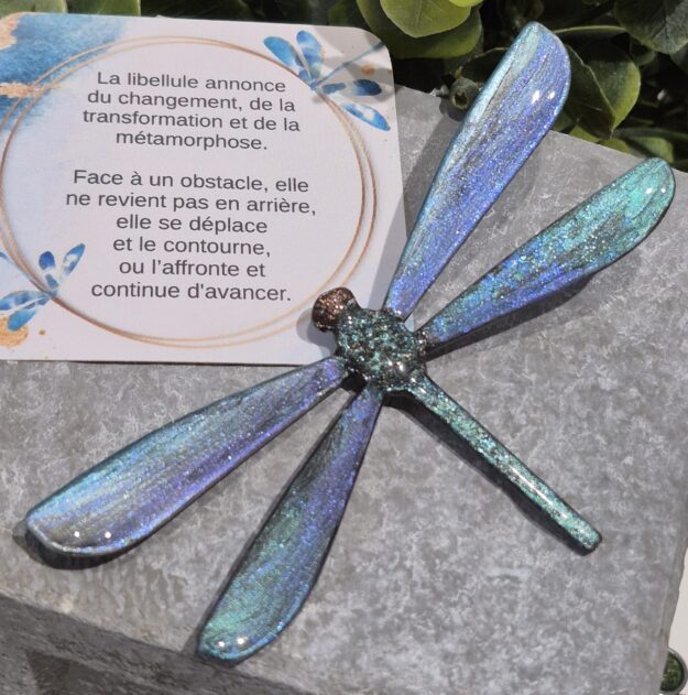 Aimant libellule Myrtille