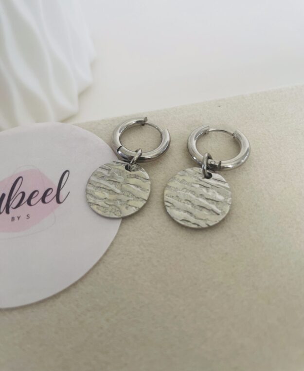 Boucles d'oreilles avec charm rond