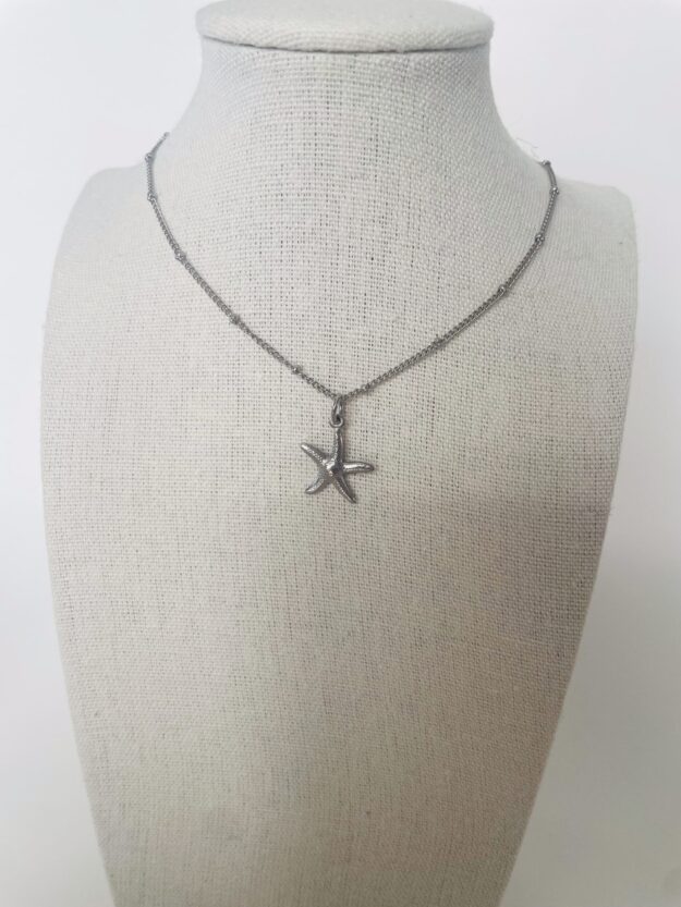 Collier perlé étoile de mer