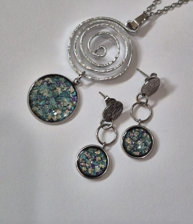 Astre | Ensemble collier et boucles