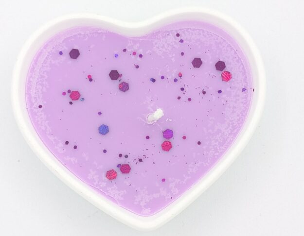 Bougie céramique petit coeur