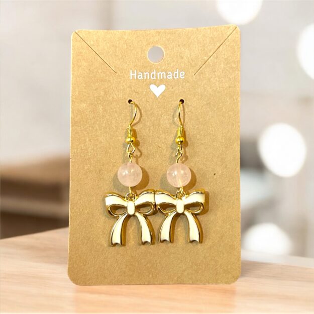 Boucles d’oreilles rubans girly